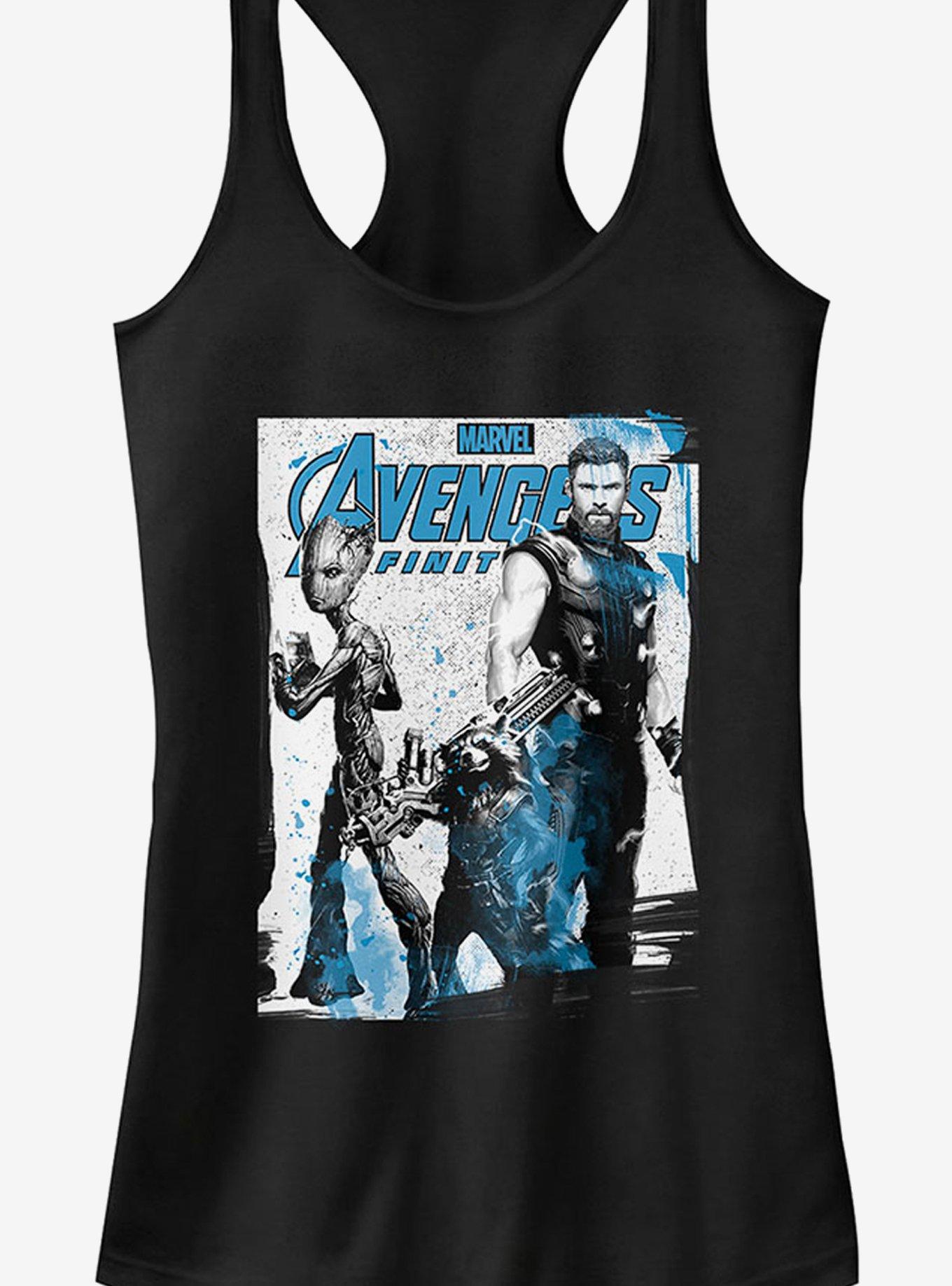 Marvel Avengers: Infinity War New Friends Girls Tanks, BLACK, hi-res