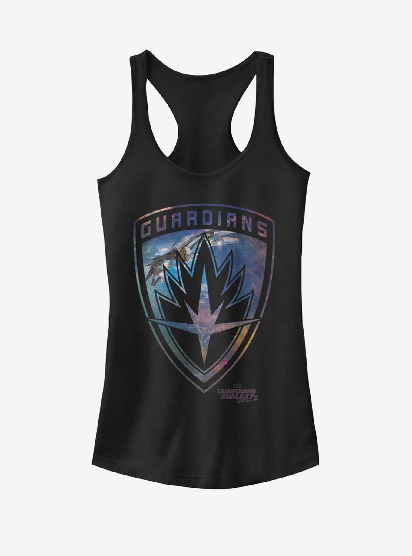 Marvel Guardians of Galaxy Vol. 2 Milano Shield Girls Tanks, BLACK, hi-res