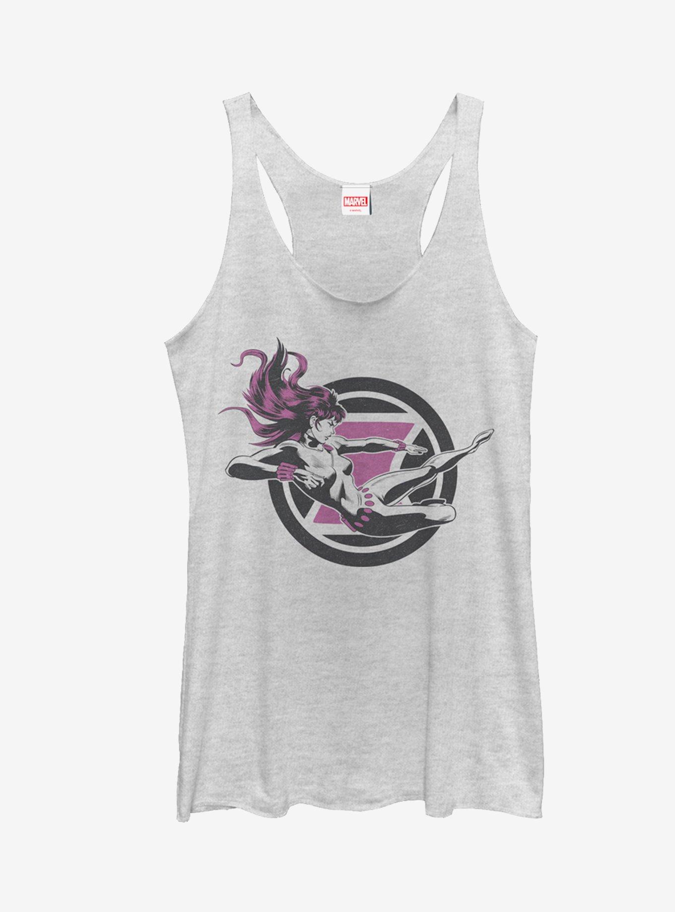 Marvel Black Widow Flying Kick Girls Tanks