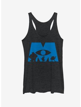 Monsters Inc. Logo Silhouette Girls Tanks, , hi-res