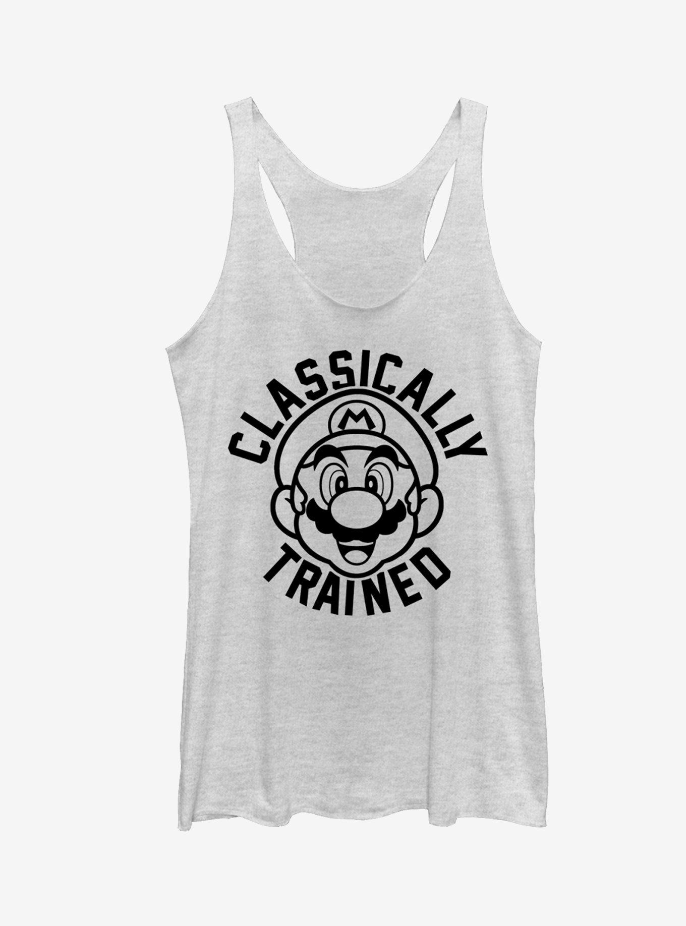 Nintendo Super Mario Classically Trained Girls Tank, WHITE HTR, hi-res