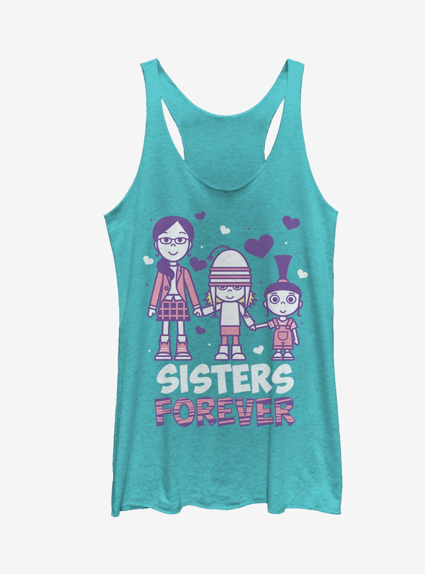 Minion Sisters Forever Girls Tanks, TAHI BLUE, hi-res