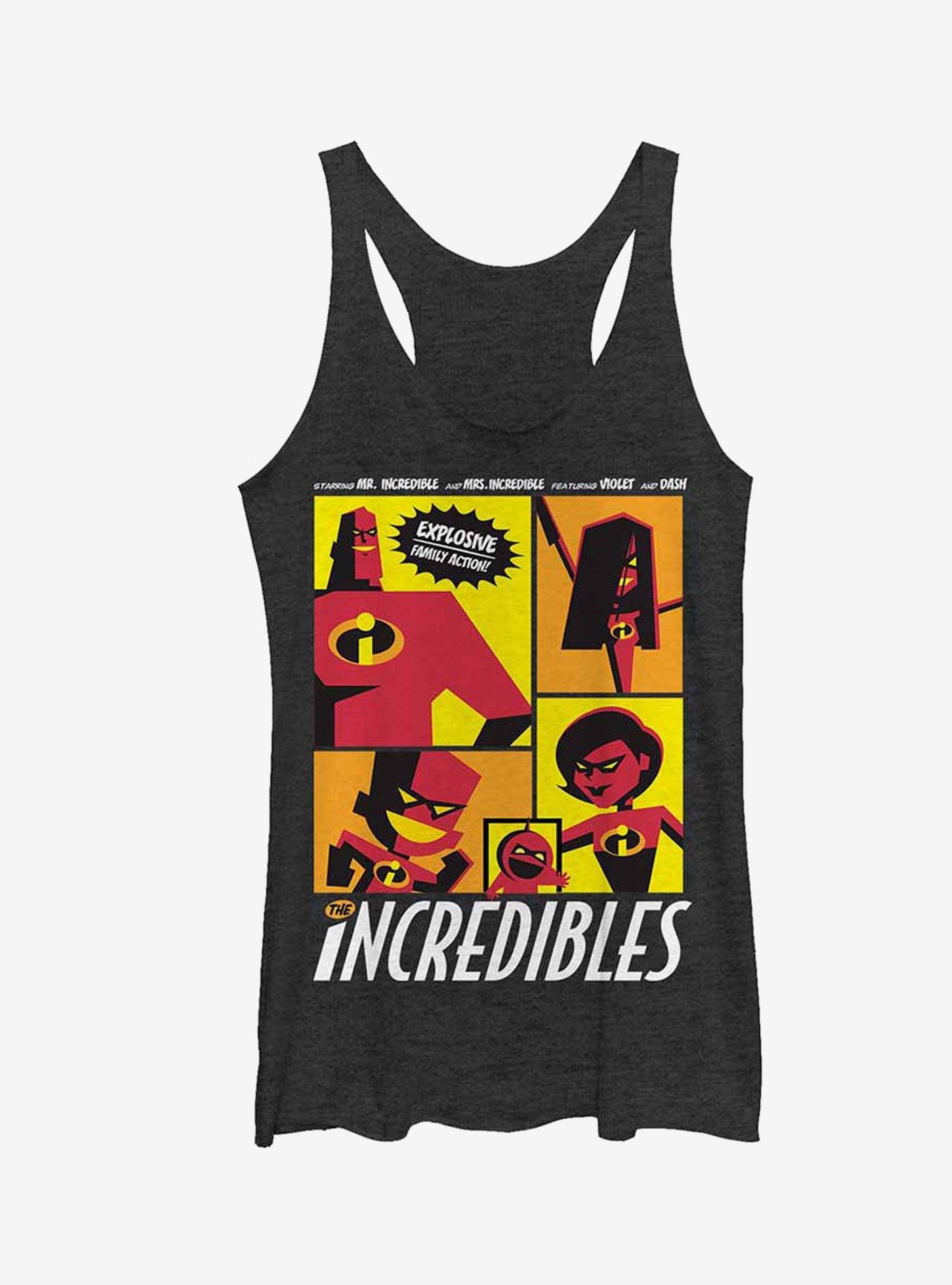 Disney Pixar Incredibles Starring Explosive Family Action Girls Tank, , hi-res