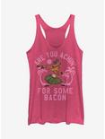 Lion King Timon Achin' for Bacon Girls Tanks, PINK HTR, hi-res