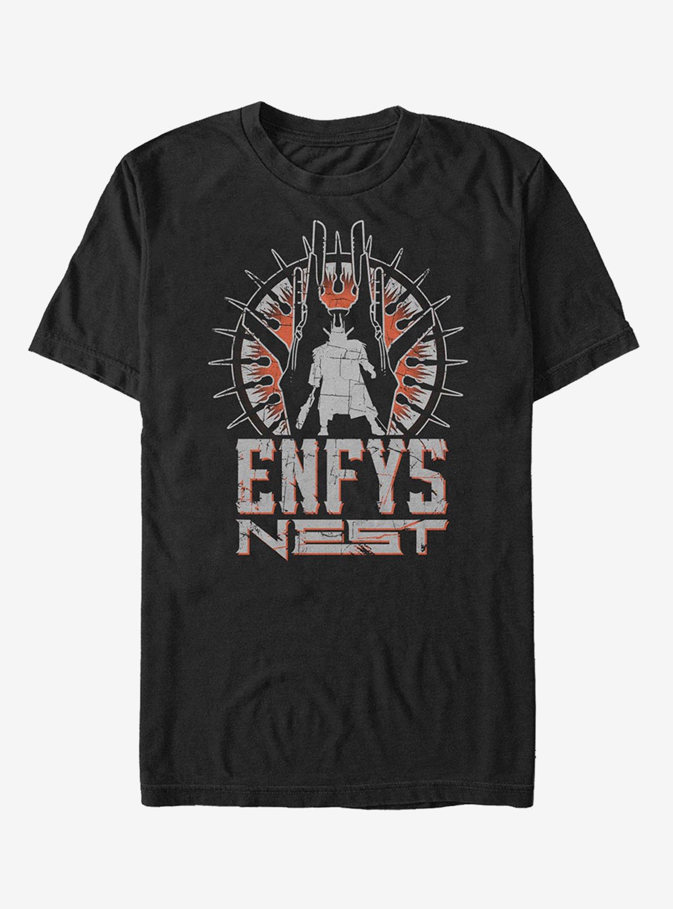 Star Wars Enfys Nest Silhouette T-Shirt, BLACK, hi-res