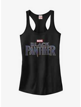 Marvel Black Panther 2018 Text Logo Girls Tanks, , hi-res