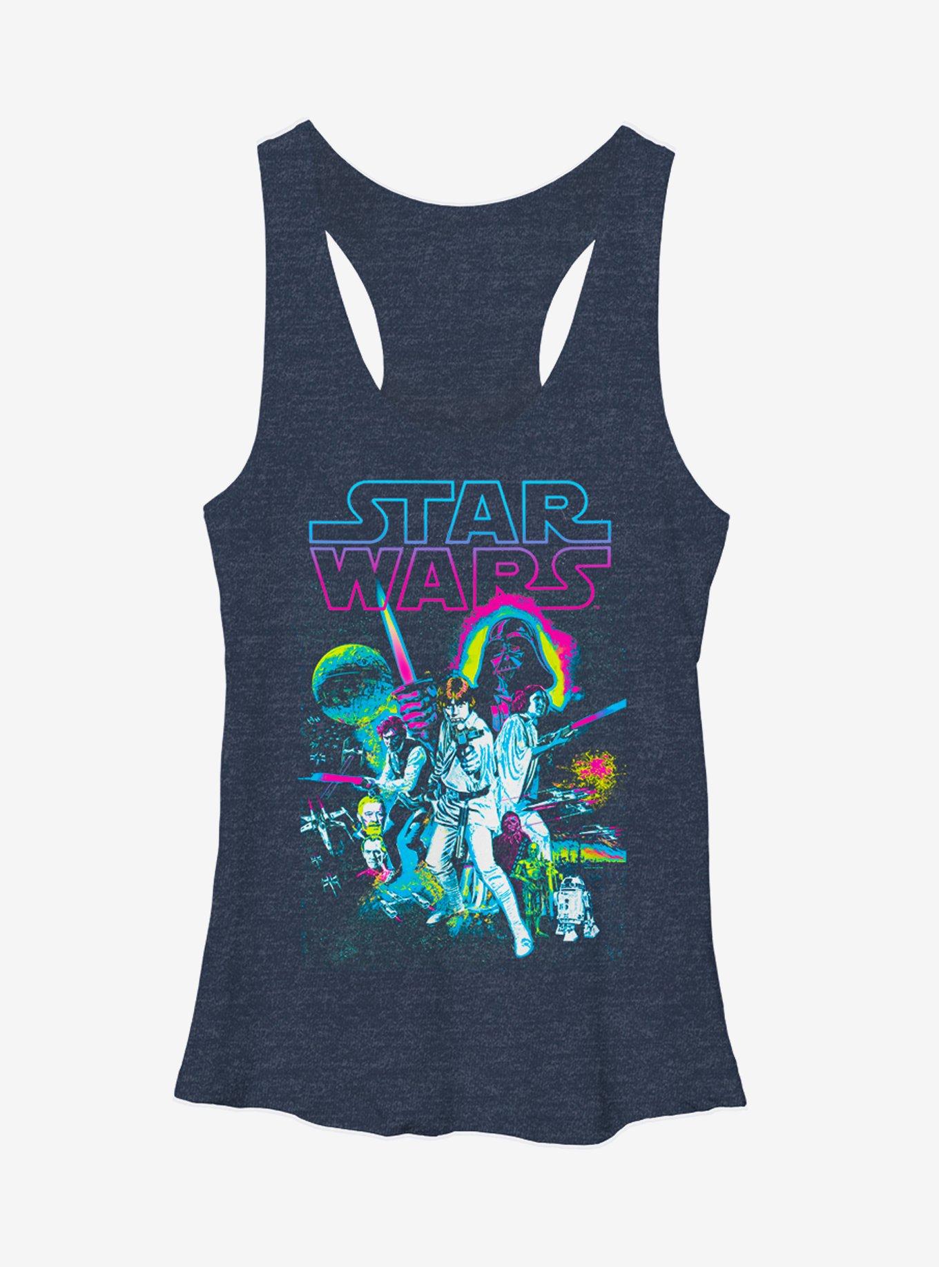 Star Wars A New Hope Girls Tanks, NAVY HTR, hi-res