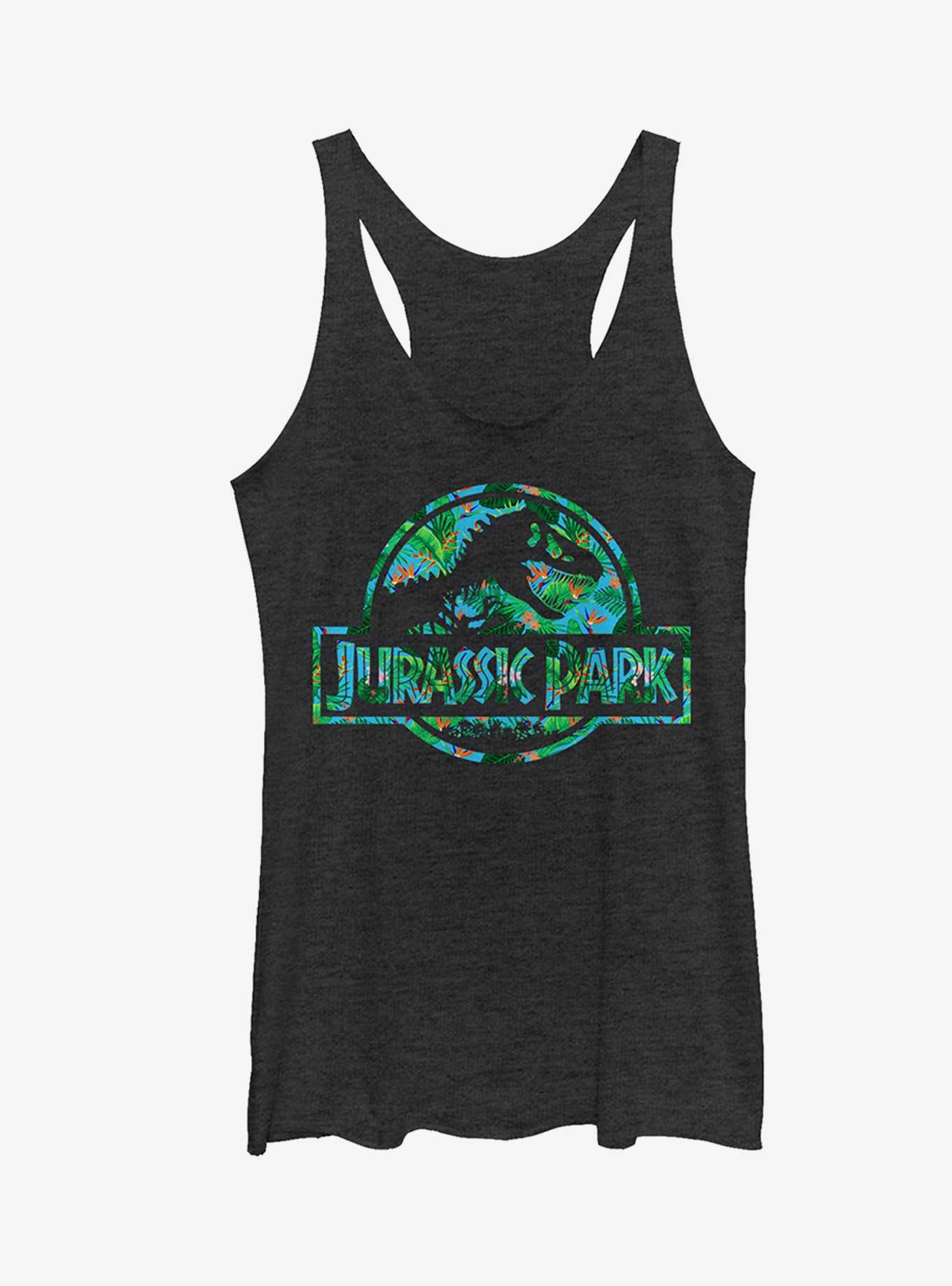 Jurassic Park Tropical T. Rex Logo Girls Tank Top, , hi-res