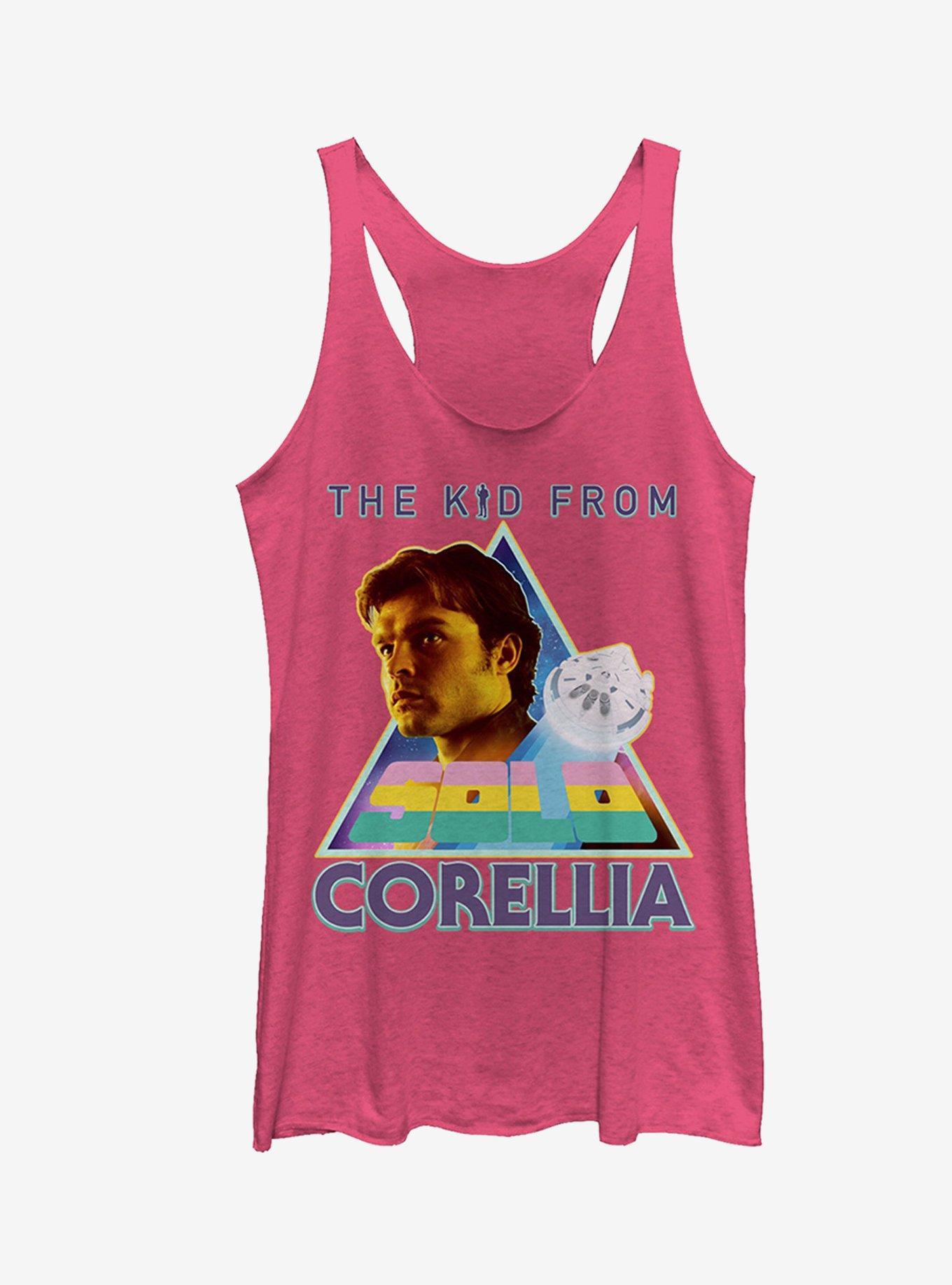 Star Wars Kid from Corellia Triangle Girls Tanks, PINK HTR, hi-res