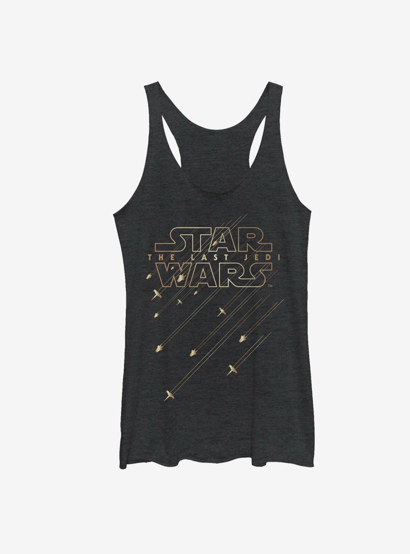 Star Wars Star Ship Streak Girls Tanks, BLK HTR, hi-res