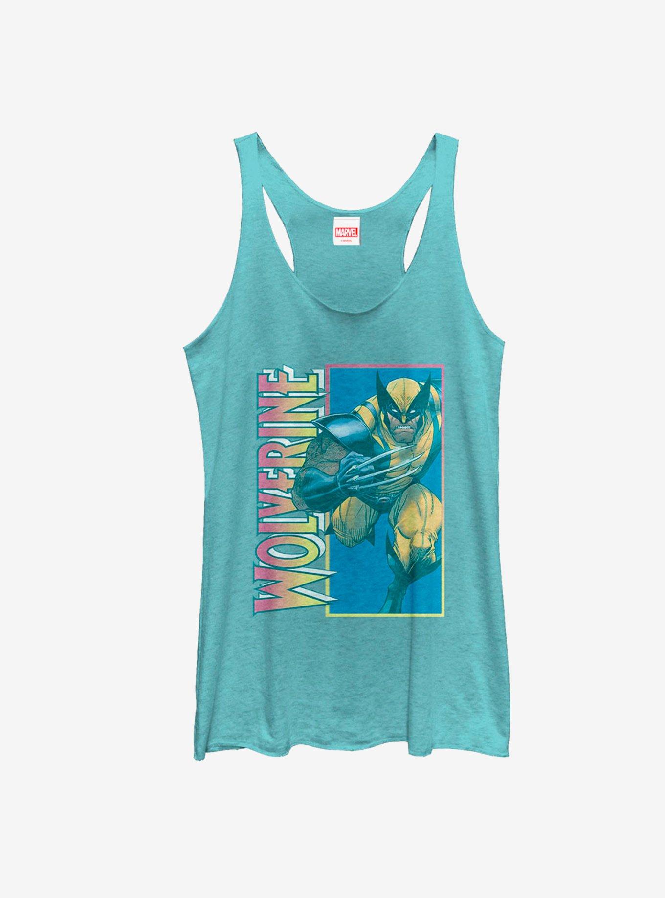 Marvel X-Men Wolverine Claw Girls Tanks, TAHI BLUE, hi-res