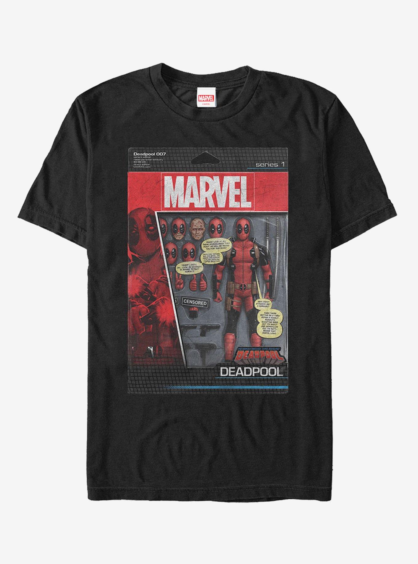 Marvel Deadpool Action Figure T-Shirt, BLACK, hi-res