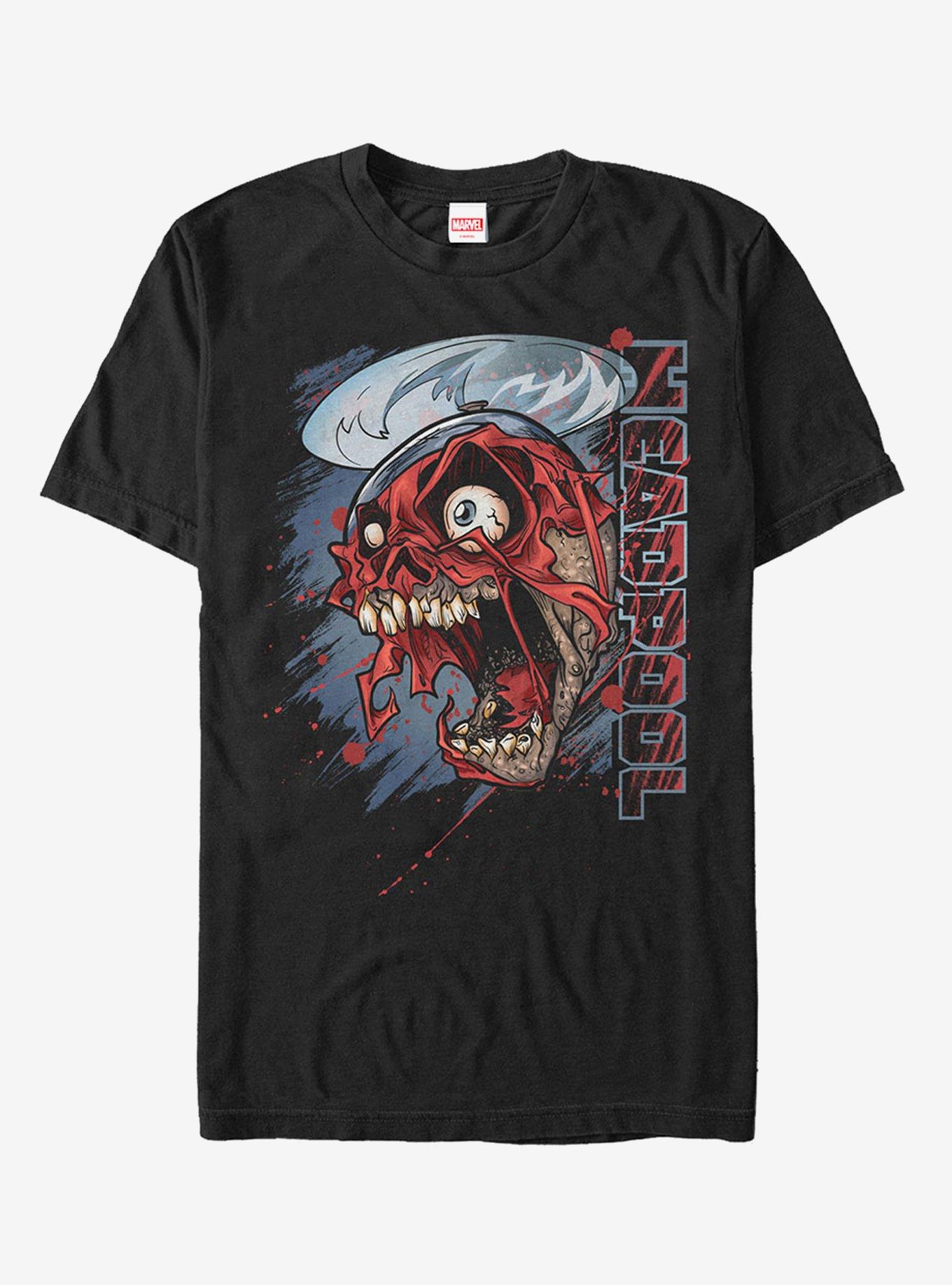 Marvel Deadpool Headpool Grin T-Shirt, BLACK, hi-res