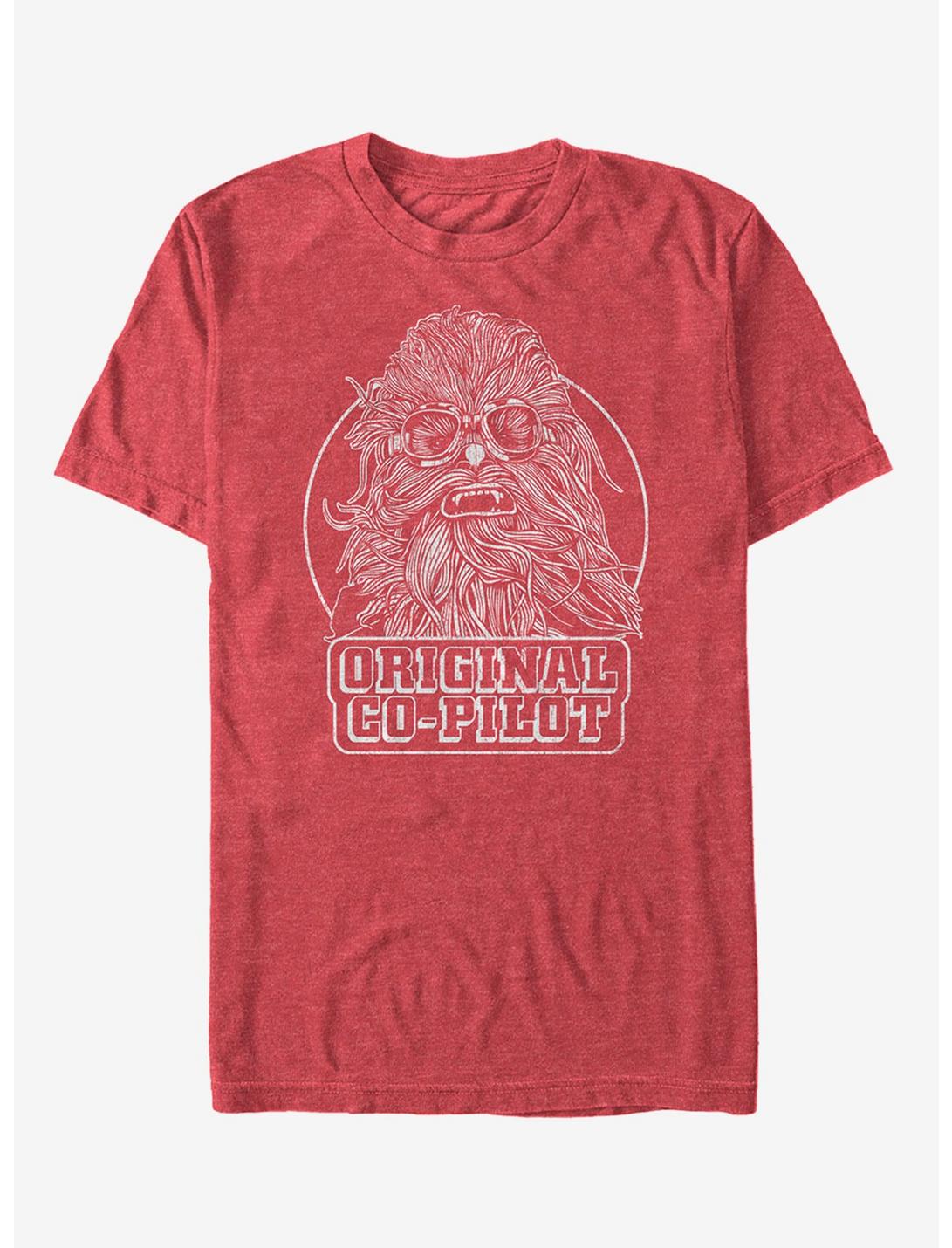 Star Wars Original Co-Pilot Chewie T-Shirt, RED HTR, hi-res