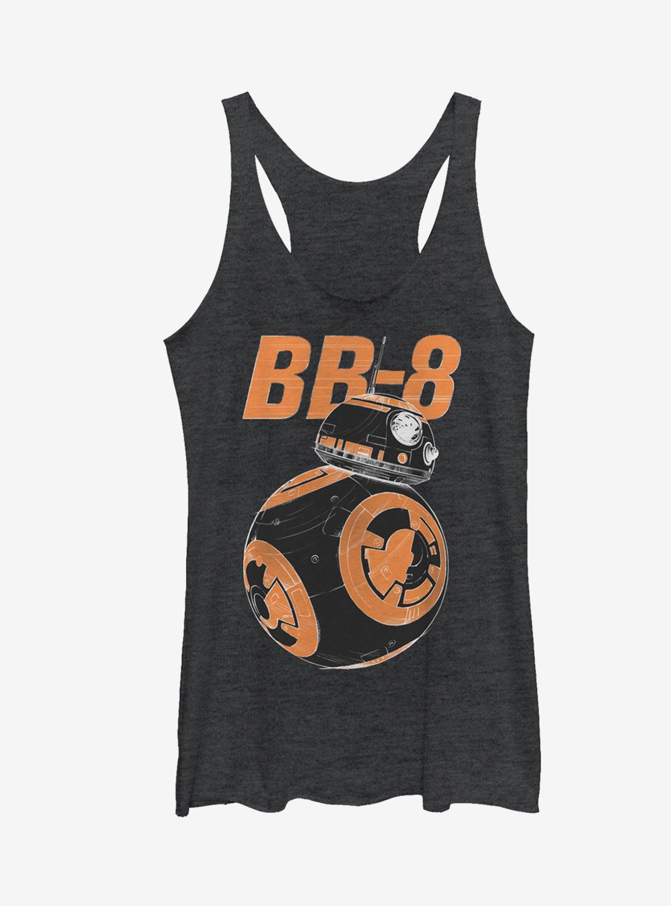 Star Wars BB-8 On the Move Girls Tanks, BLK HTR, hi-res