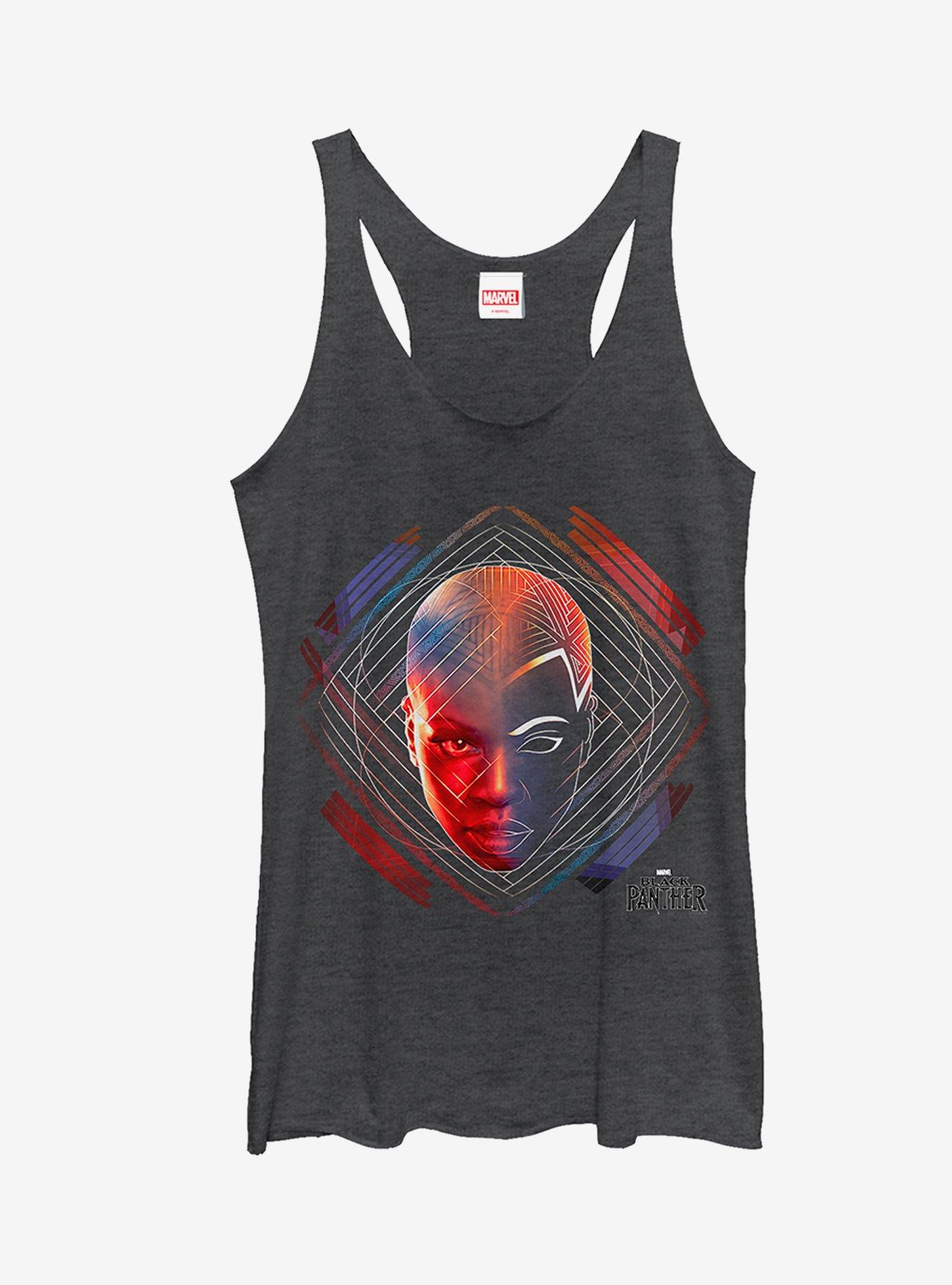 Marvel Black Panther 2018 Okoye Pattern Girls Tanks, , hi-res