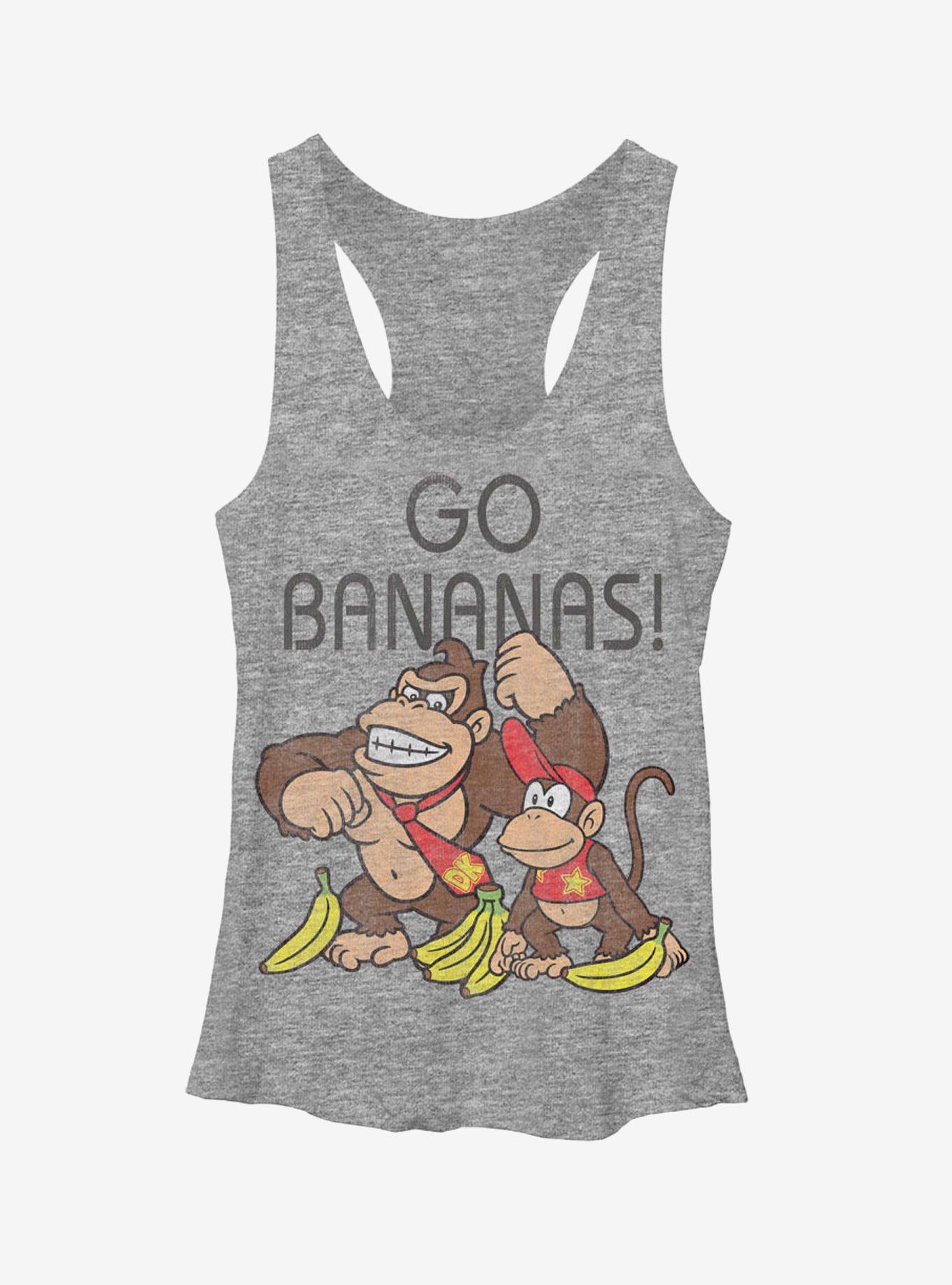 Nintendo Donkey Kong Go Bananas Girls Tanks, GRAY HTR, hi-res