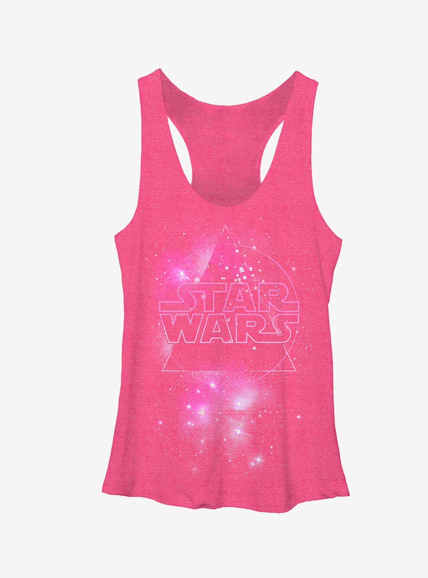 Star Wars Galactic Logo Girls Tanks, PINK HTR, hi-res