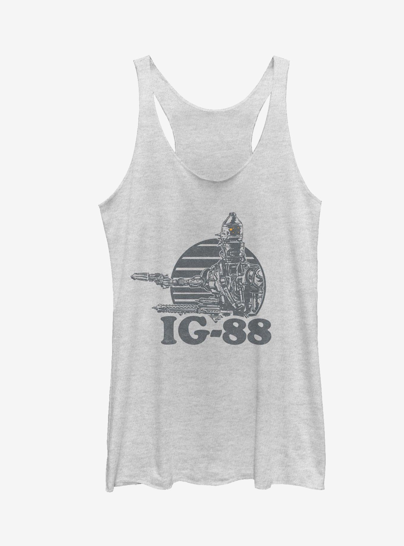 Star Wars IG-88 Girls Tanks, WHITE HTR, hi-res