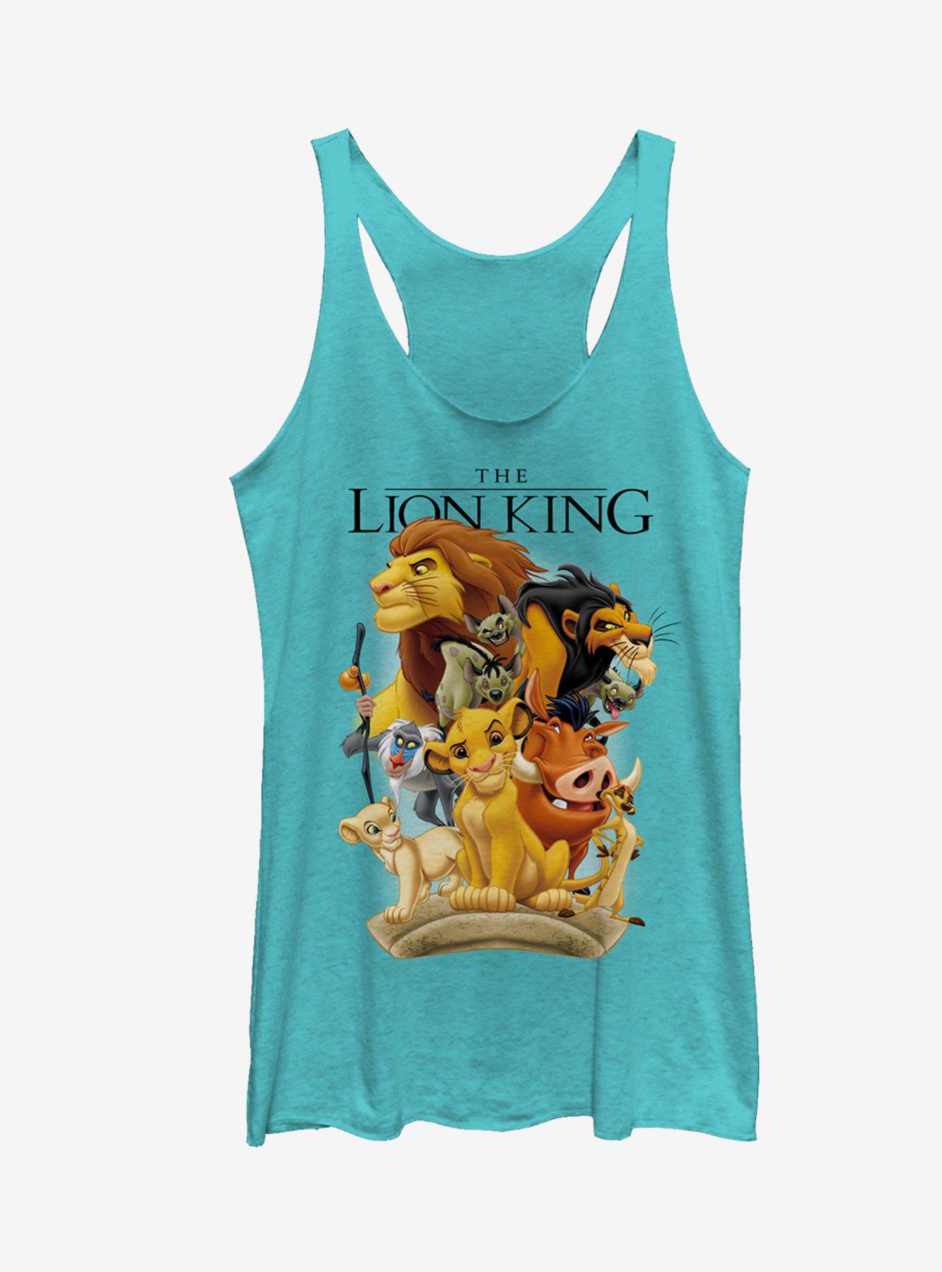 Lion King Pride Land Characters Girls Tanks, TAHI BLUE, hi-res