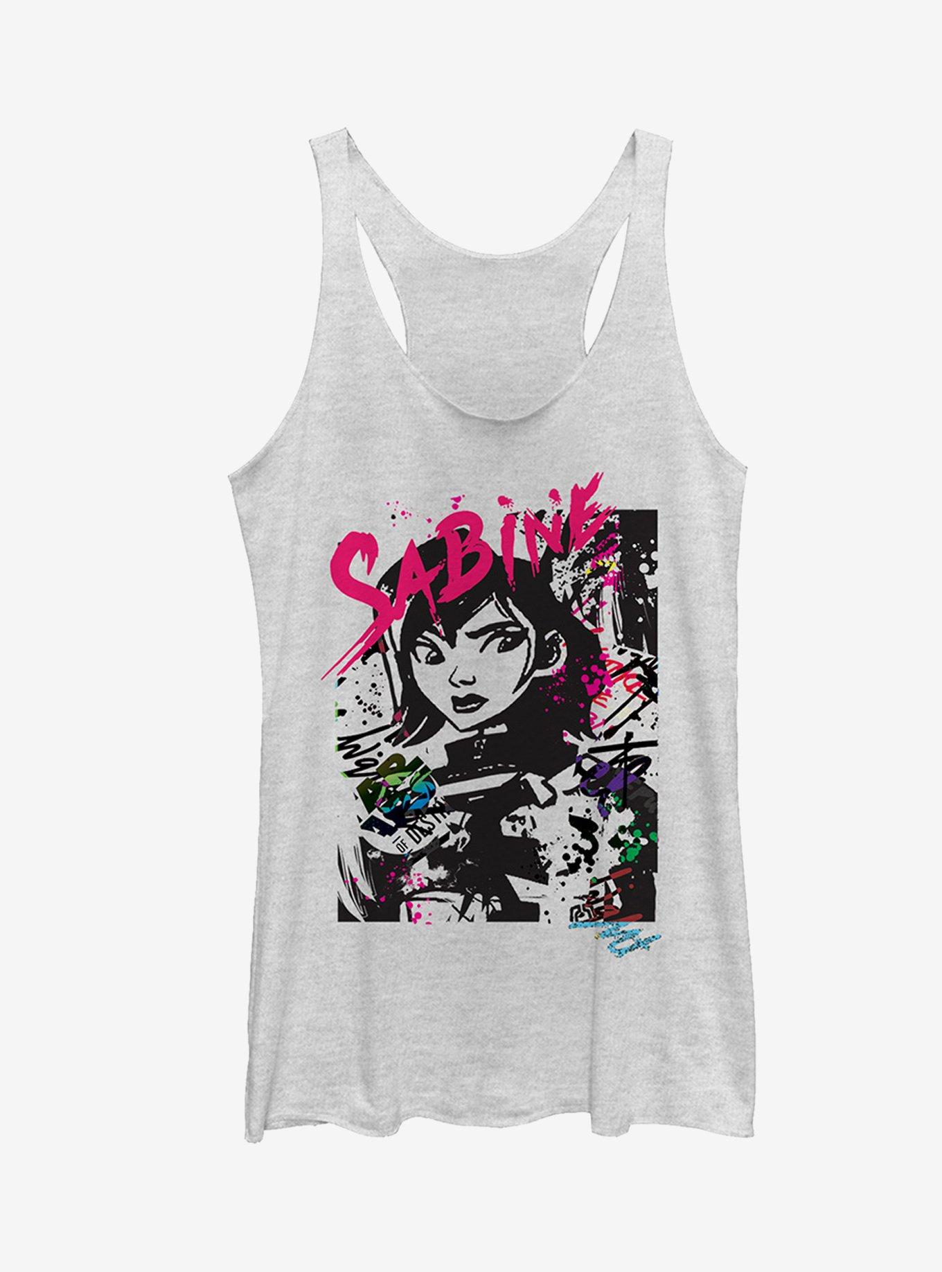 Star Wars Sabine Girls Tanks, WHITE HTR, hi-res