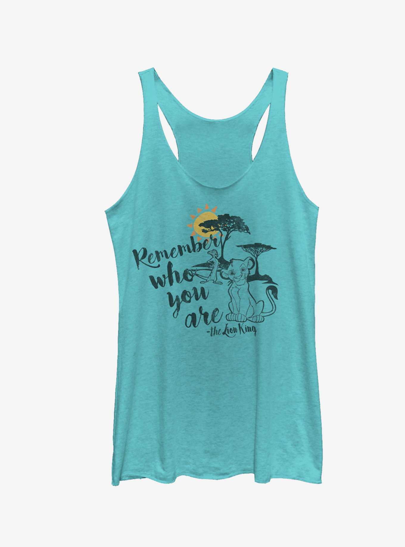 Lion King Simba Never Forget Who You Are Girls Tanks, , hi-res