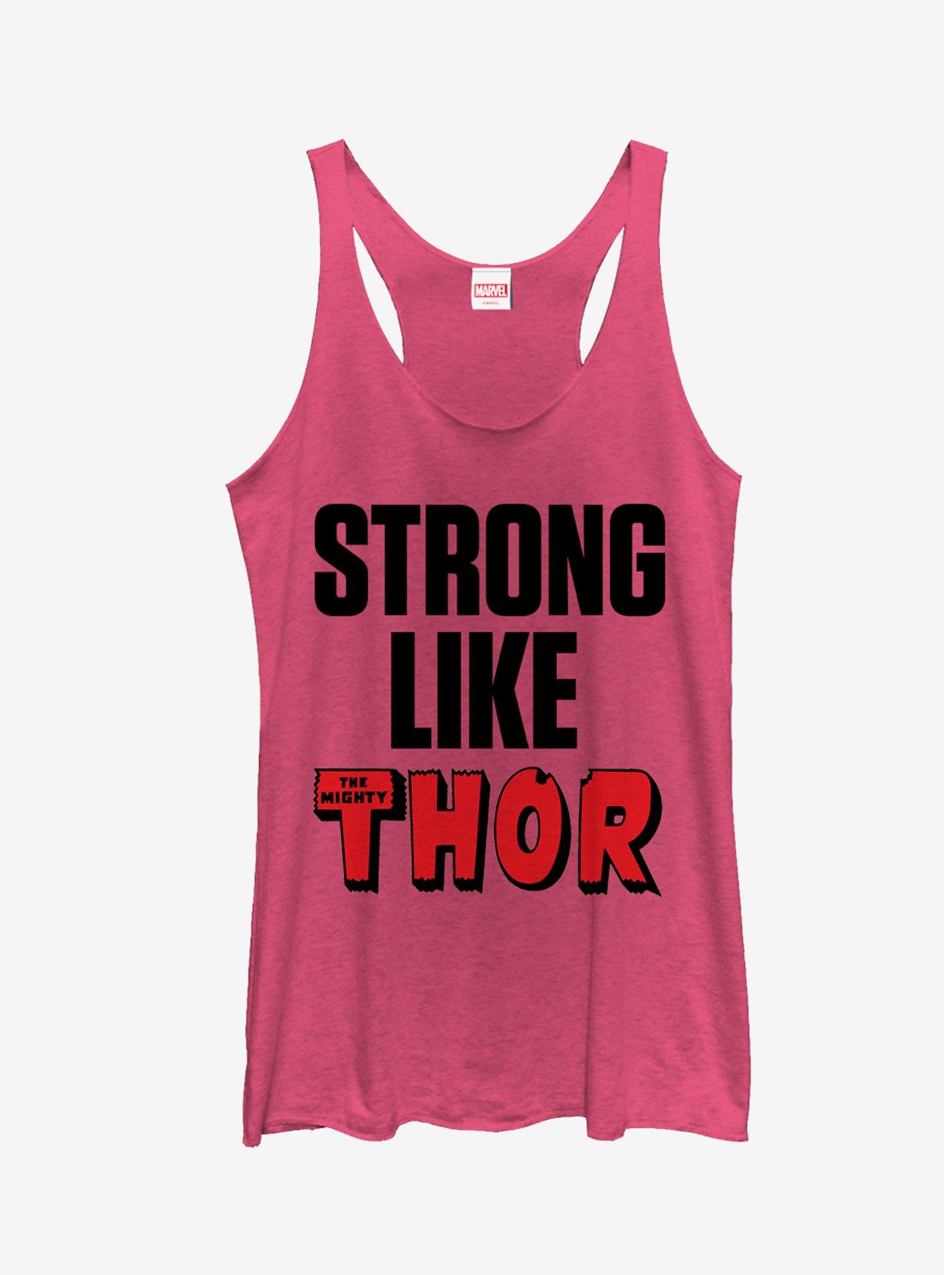 Marvel Strong Like Thor Girls Tanks