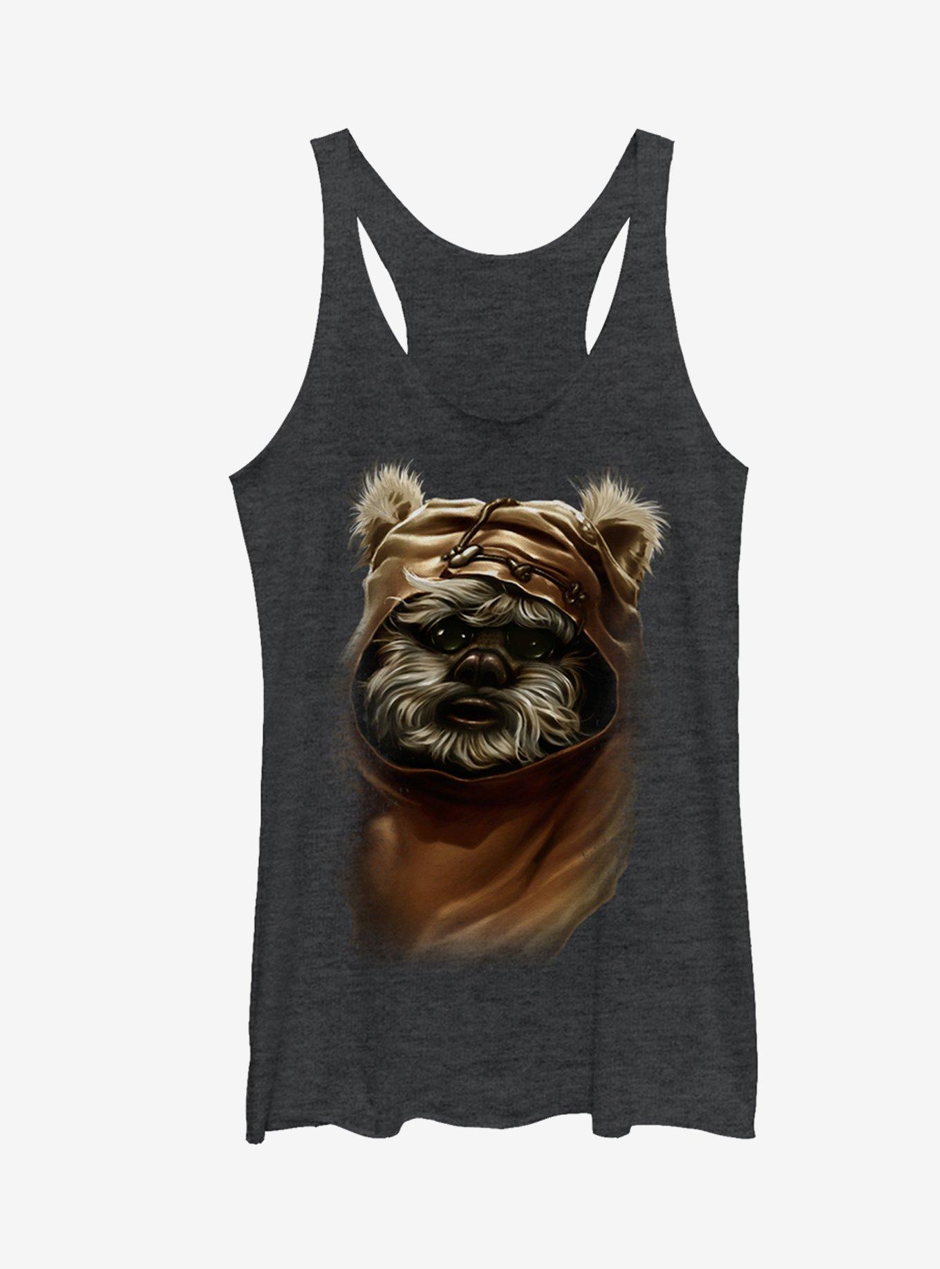 Star Wars Wicket Ewok Girls Tanks, BLK HTR, hi-res