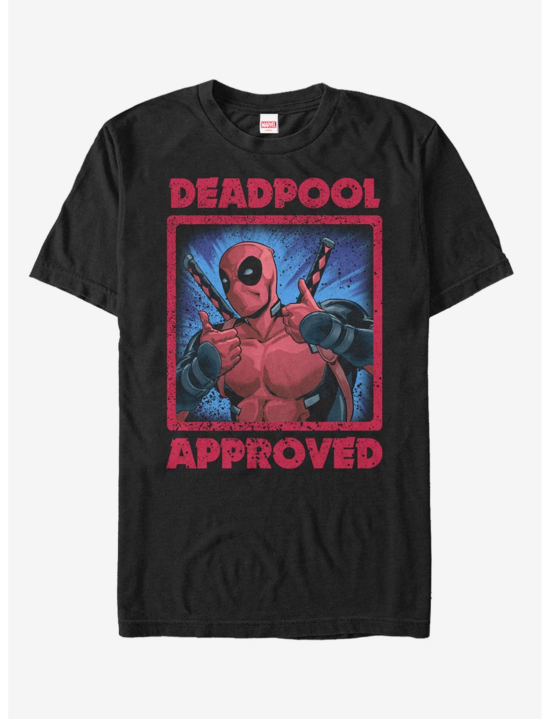 Marvel Deadpool Approved T-Shirt, BLACK, hi-res