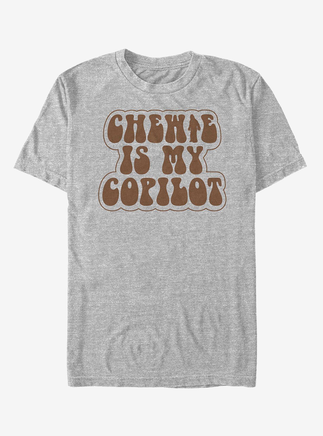 Star Wars Retro Chewie Copilot T-Shirt, ATH HTR, hi-res