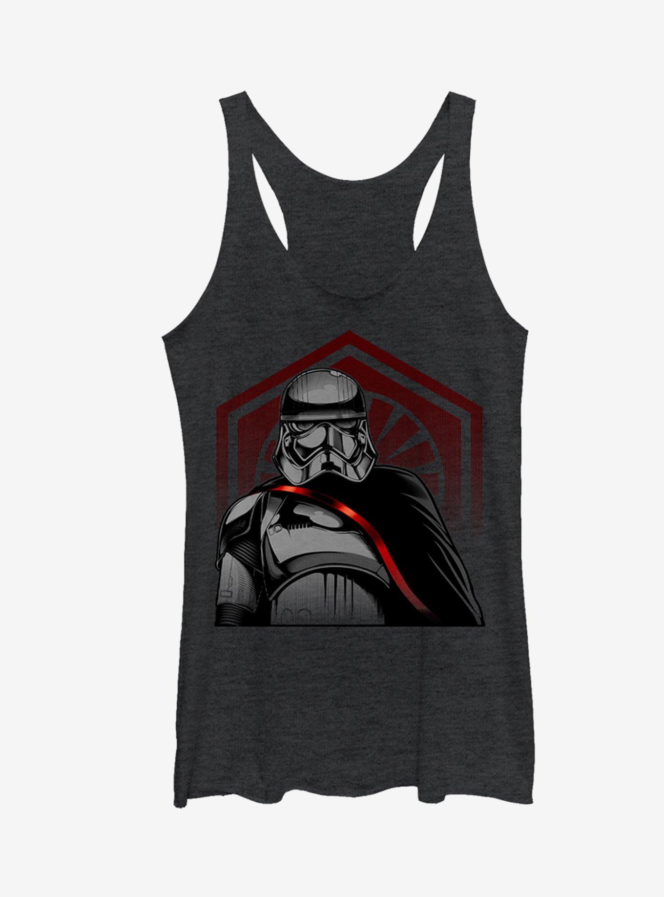 Star Wars Captain Phasma First Order Cape Girls Tanks, BLK HTR, hi-res