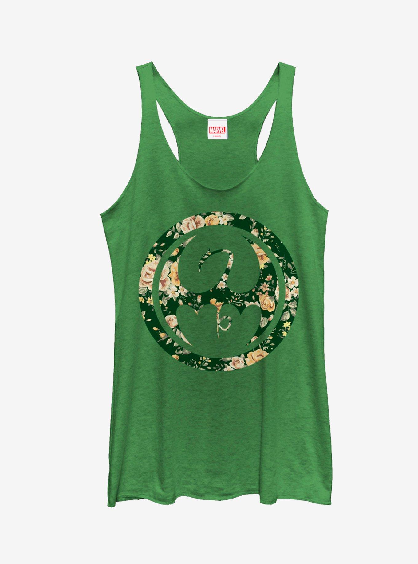 Defenders Iron Fist Floral Print Girls Tanks, , hi-res