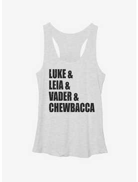Star Wars Luke Leia Vader Chewbacca Girls Tanks, , hi-res