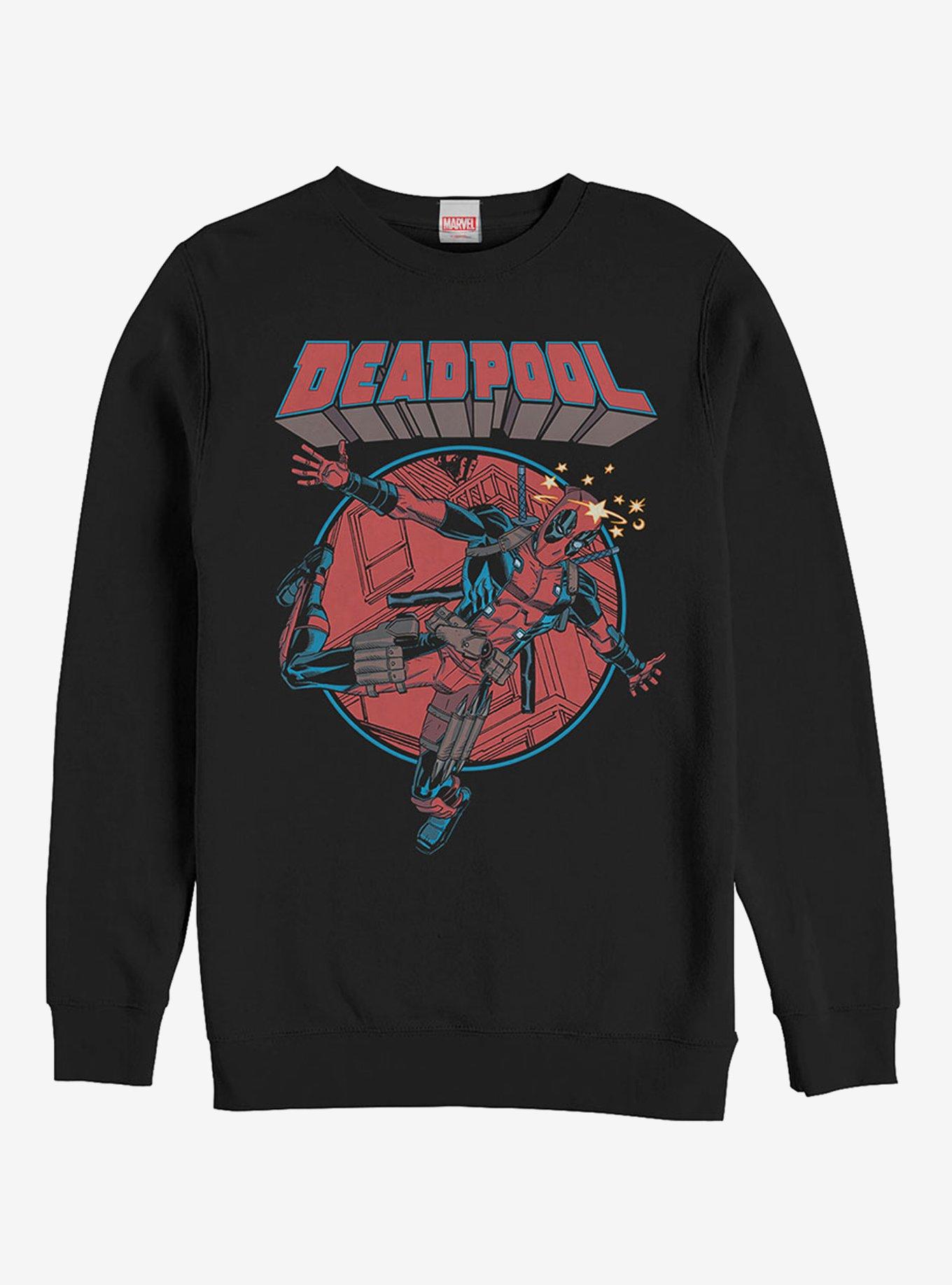Marvel Deadpool Concussion Girls Sweatshirt, BLACK, hi-res