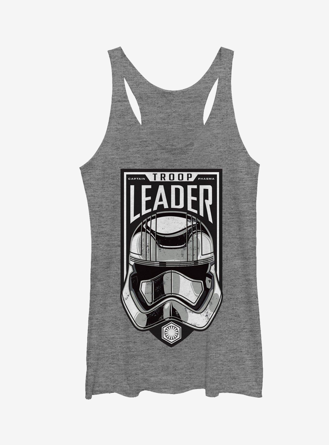 Star Wars Captain Phasma Troop Leader Girls Tanks, GRAY HTR, hi-res