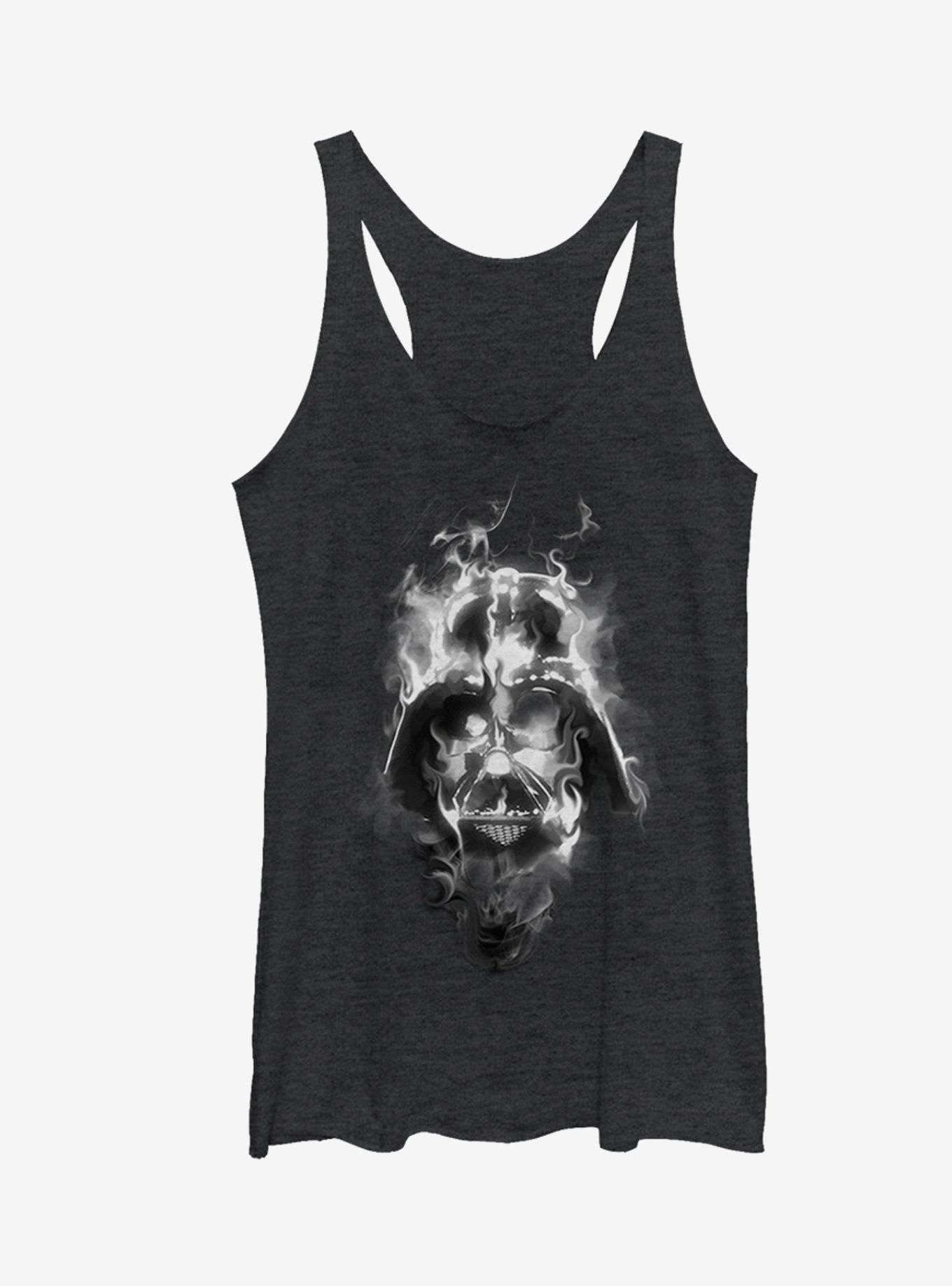 Star Wars Darth Vader Smoke Girls Tank Top, BLK HTR, hi-res