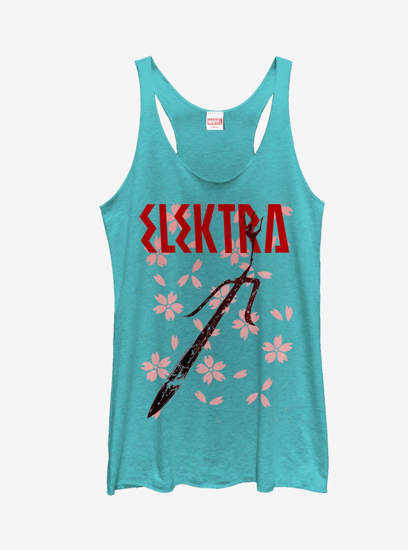 Marvel Elektra Blossoms Girls Tanks, , hi-res