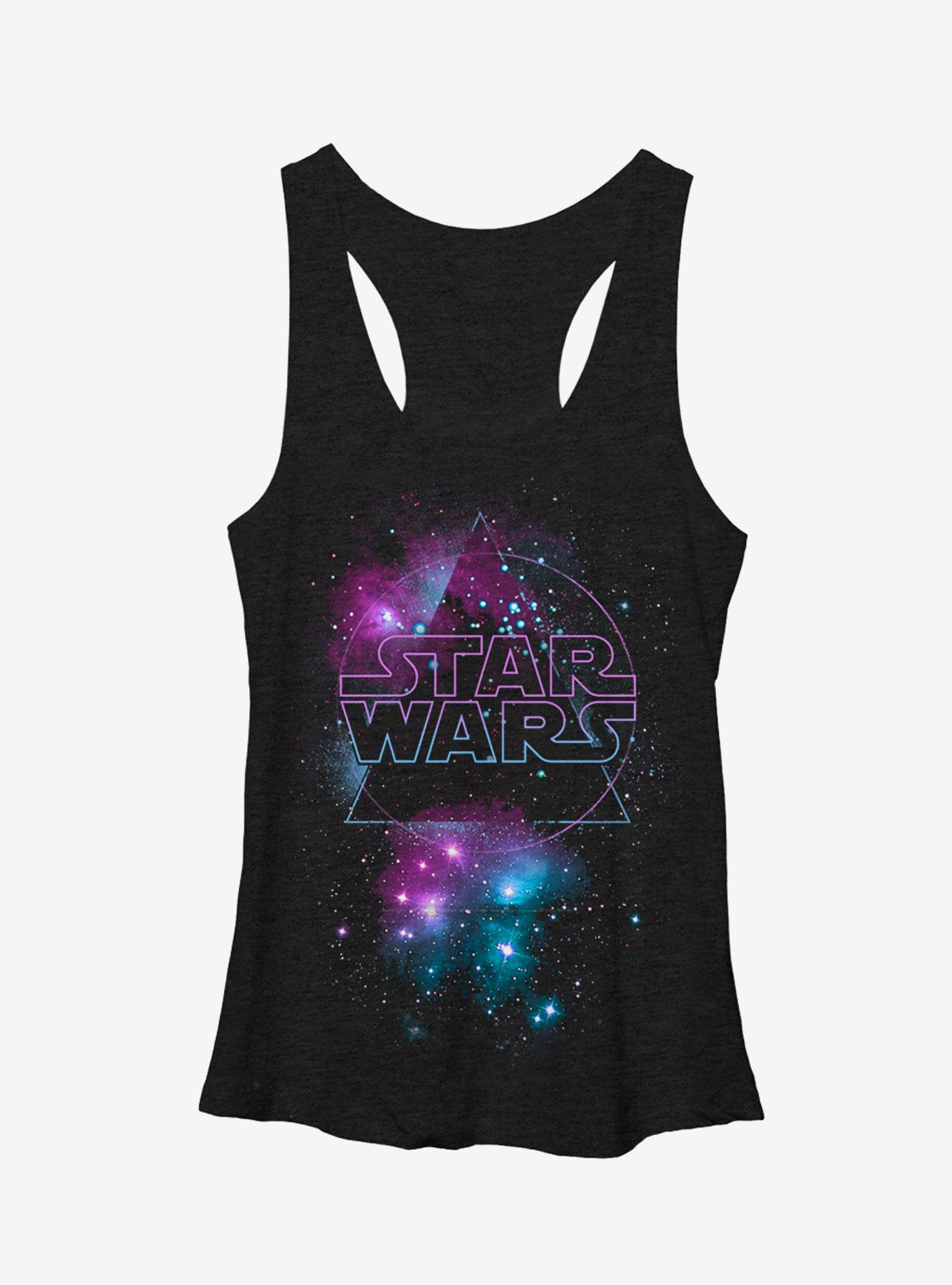 Star Wars Galactic Logo Girls Tanks, BLK HTR, hi-res