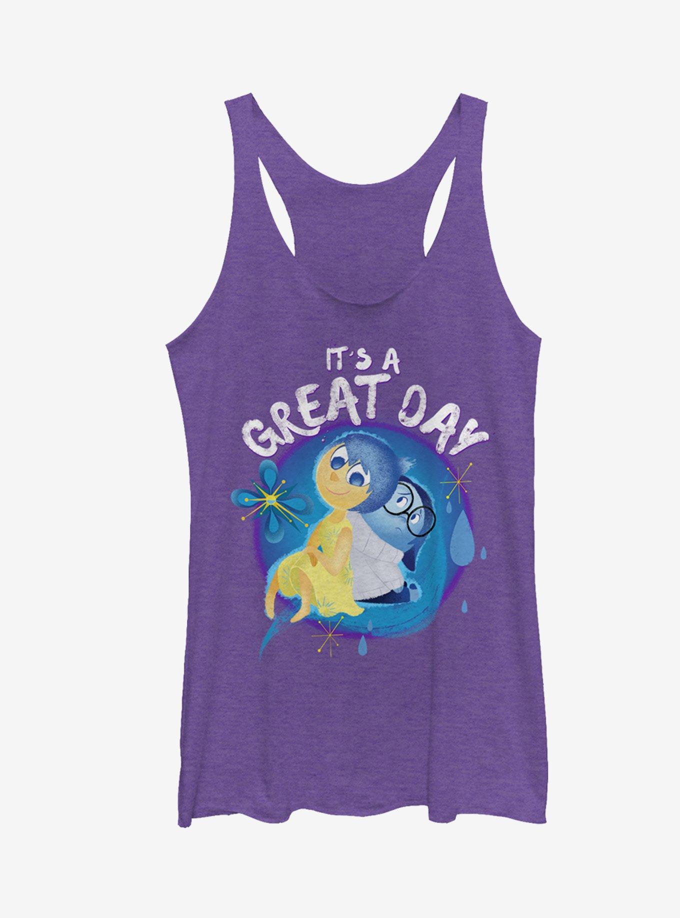 Disney Pixar Inside Out Joy and Sadness Great Day Girls Tanks, PUR HTR, hi-res