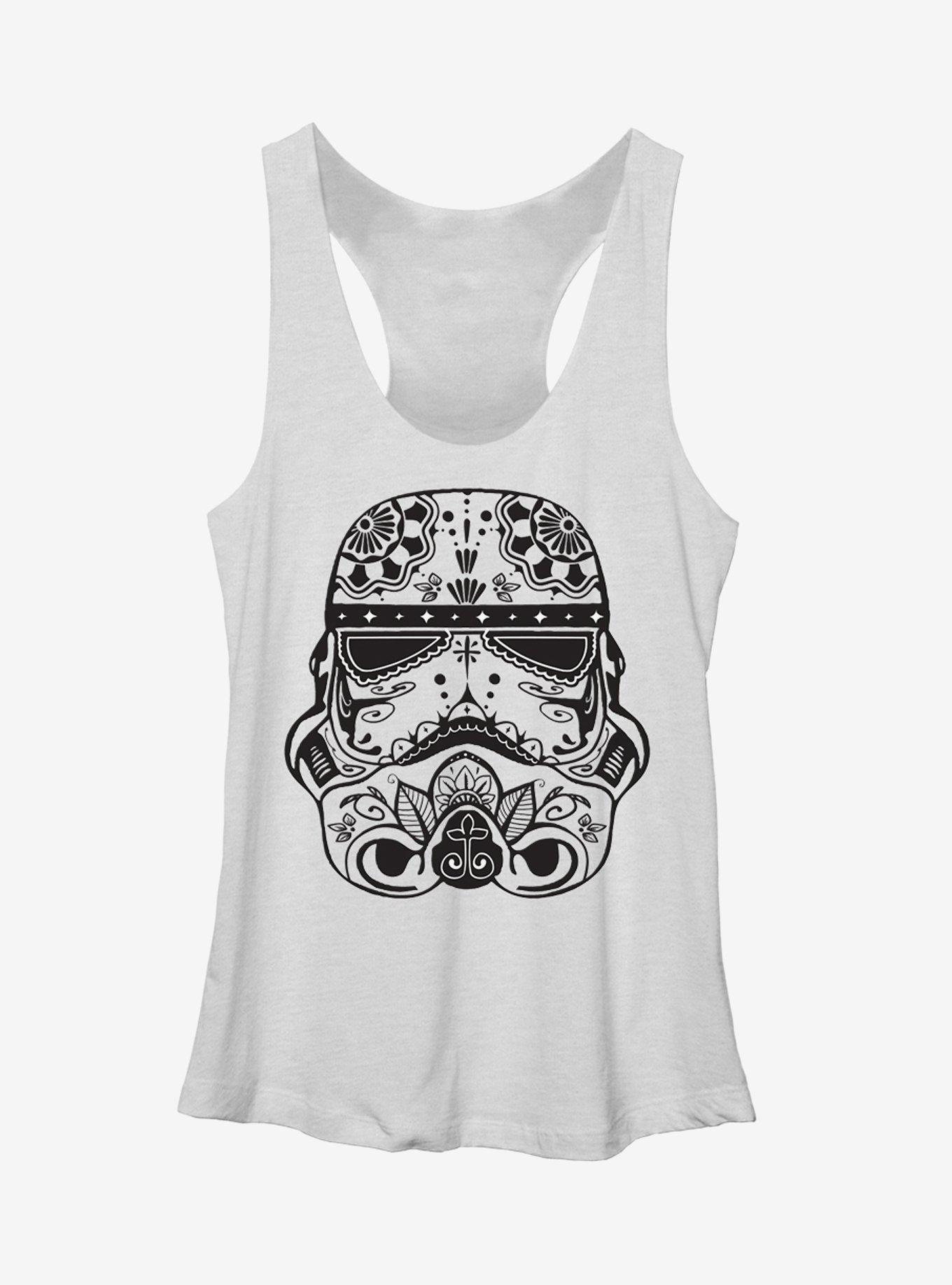 Star Wars Ornate Stormtrooper Girls Tanks, WHITE HTR, hi-res