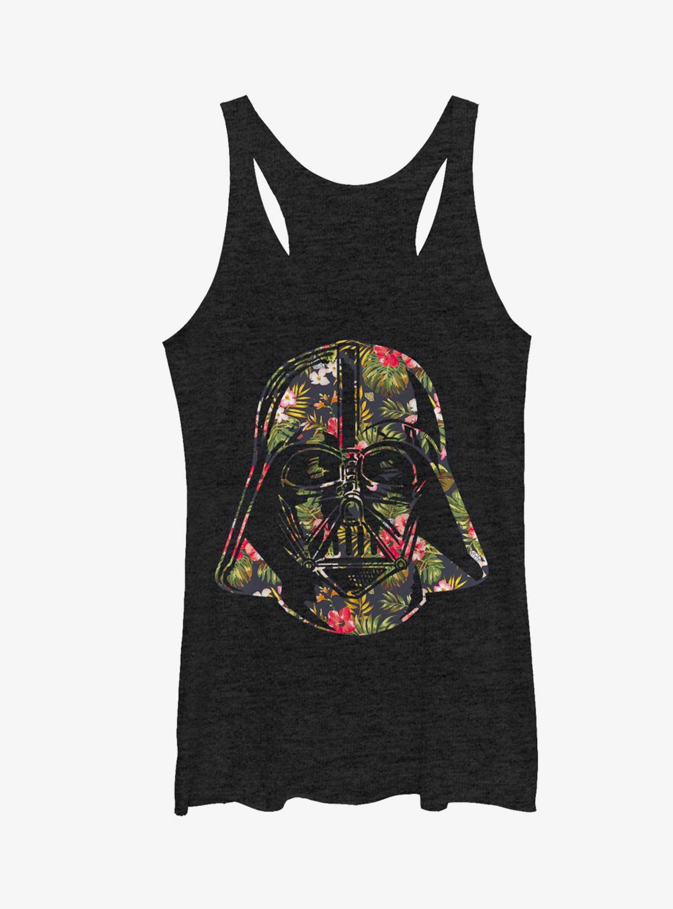 Star Wars Tropical Print Darth Vader Helmet Girls Tanks, , hi-res