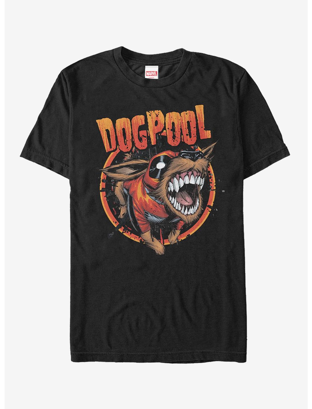 Marvel Deadpool Dogpool Teeth T-Shirt, BLACK, hi-res