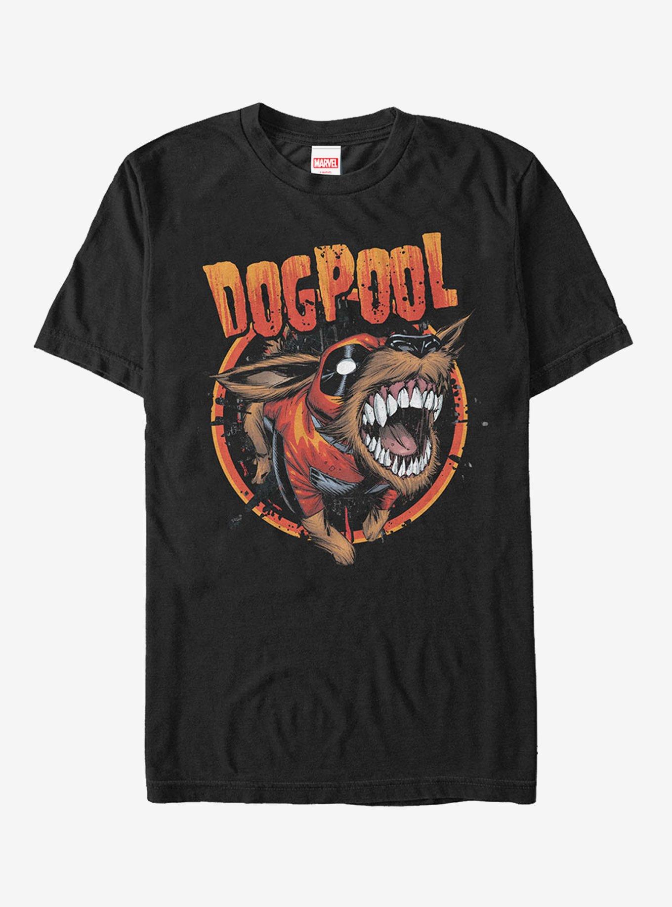 Marvel Deadpool Dogpool Teeth T-Shirt, BLACK, hi-res