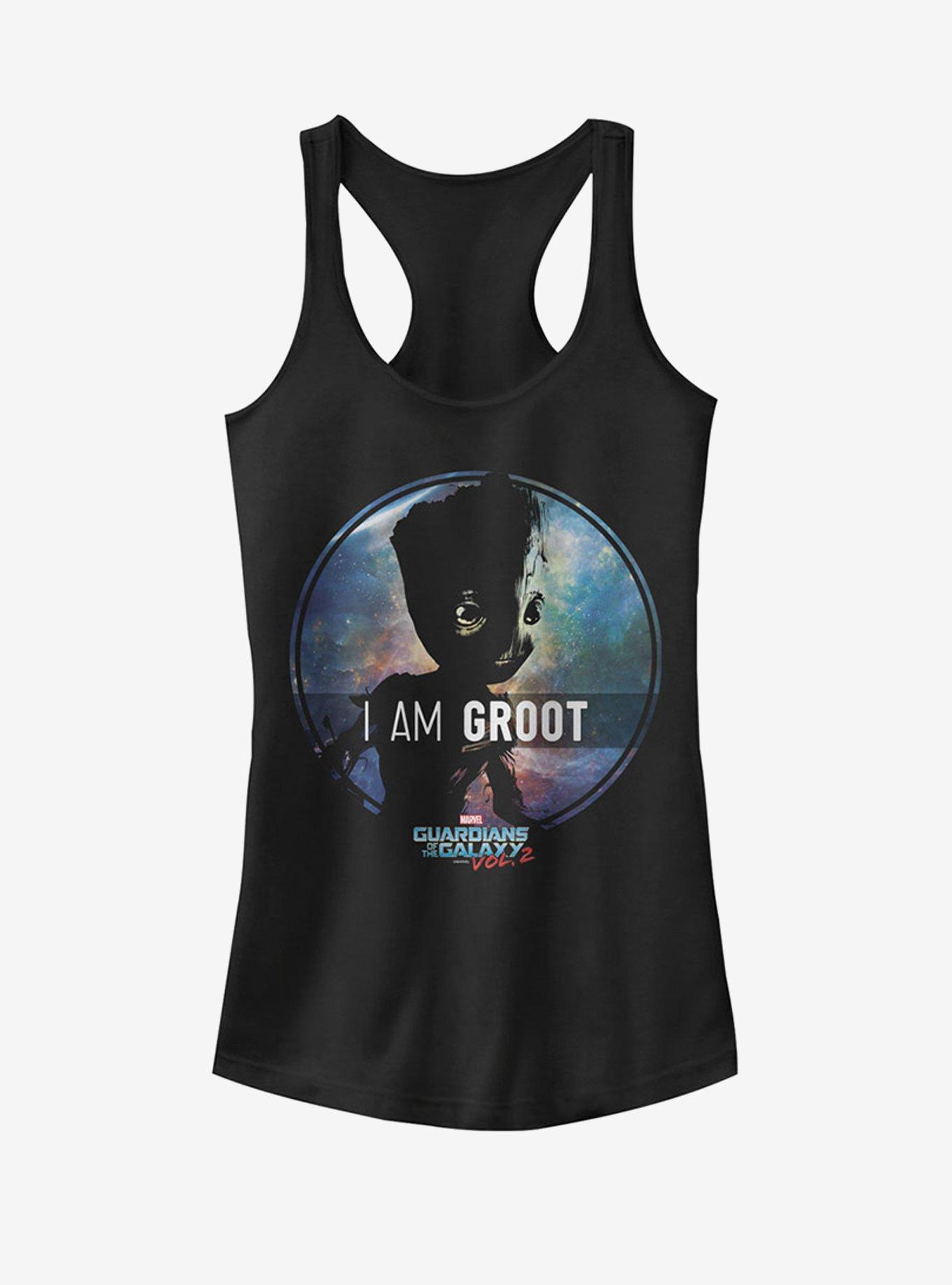 Marvel Guardians of the Galaxy Vol 2 Groot Starry Girls Tanks, BLACK, hi-res