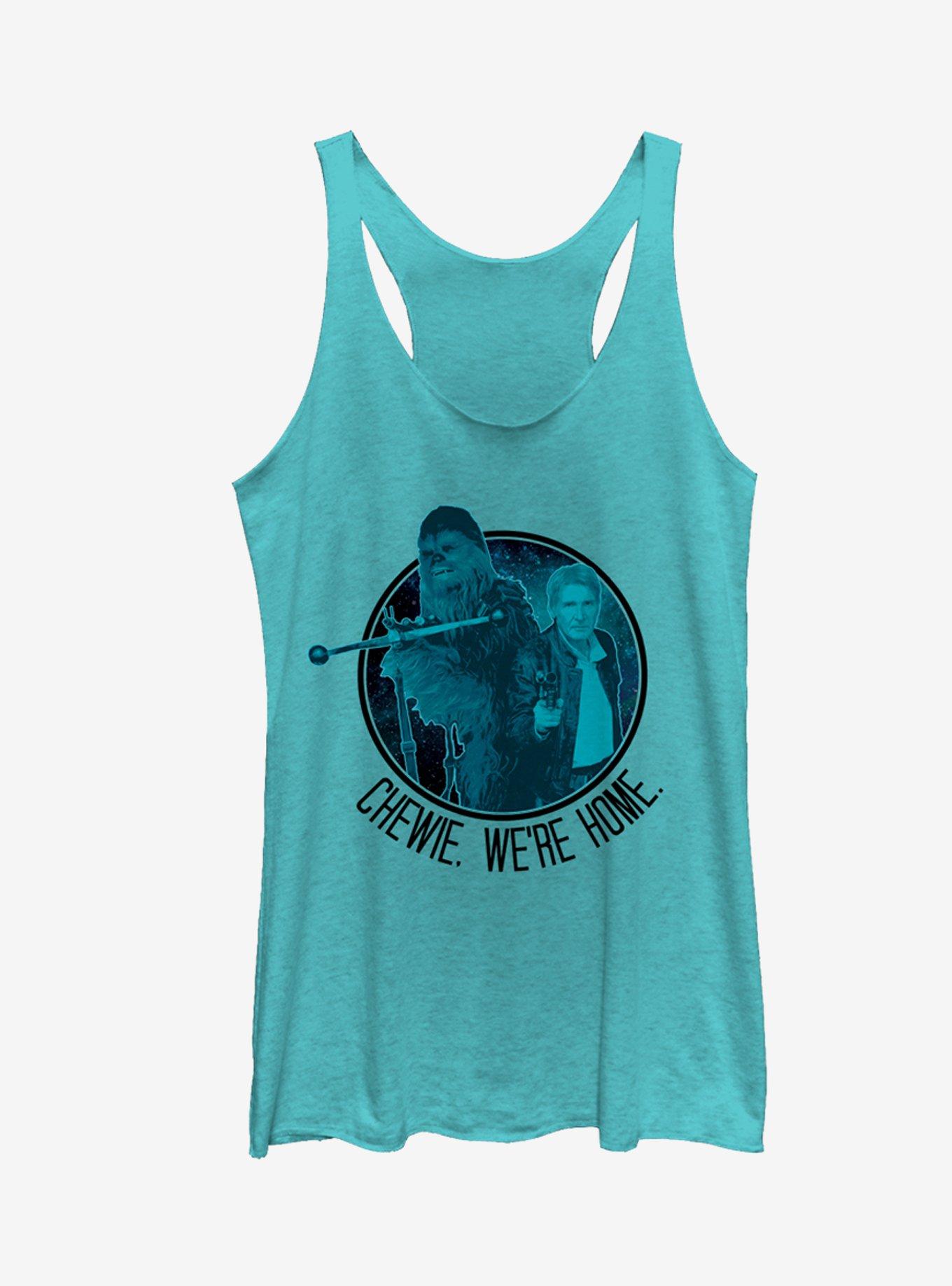 Star Wars Chewie We're Home Circle Girls Tanks, TAHI BLUE, hi-res