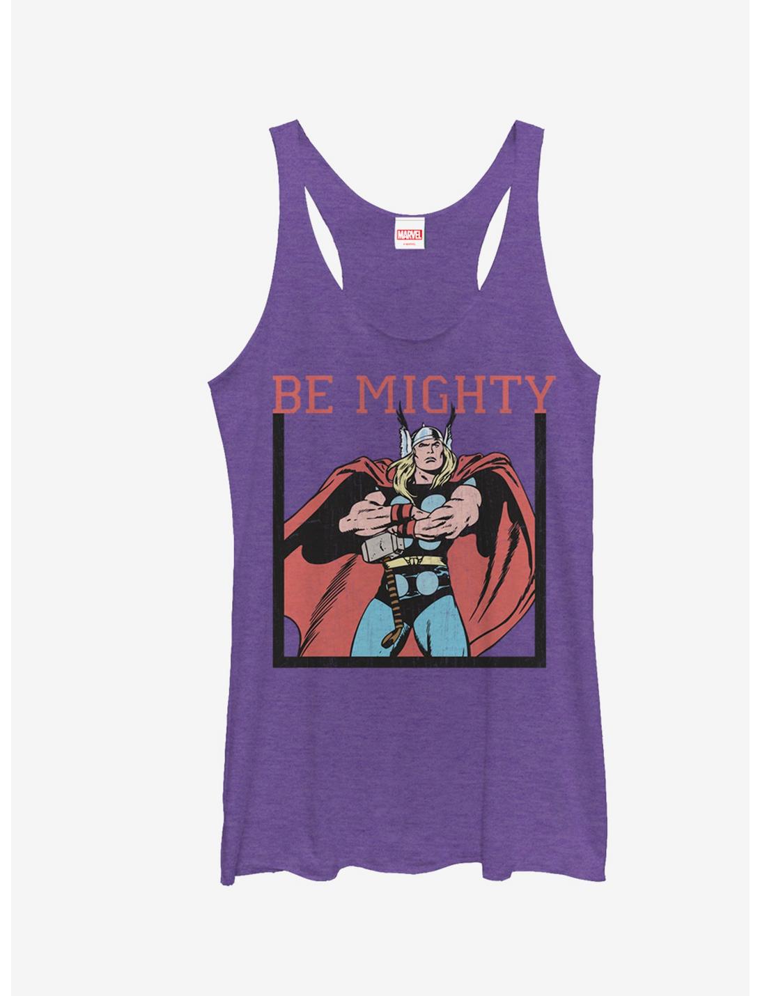 Marvel Classic Thor Be Mighty Girls Tanks, PUR HTR, hi-res