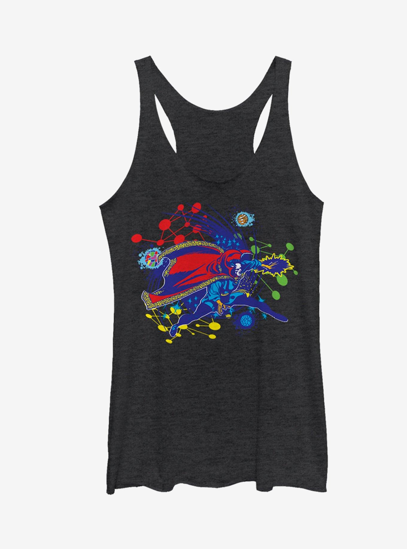 Marvel Doctor Strange Planets Girls Tanks, BLK HTR, hi-res