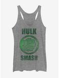 Marvel Hulk Smash Girls Tanks, GRAY HTR, hi-res