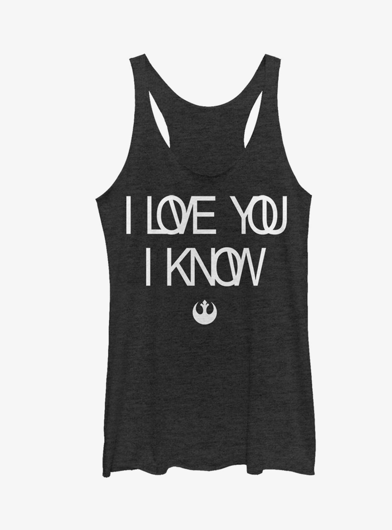Star Wars Love You I Know Rebel Symbol Girls Tanks, , hi-res