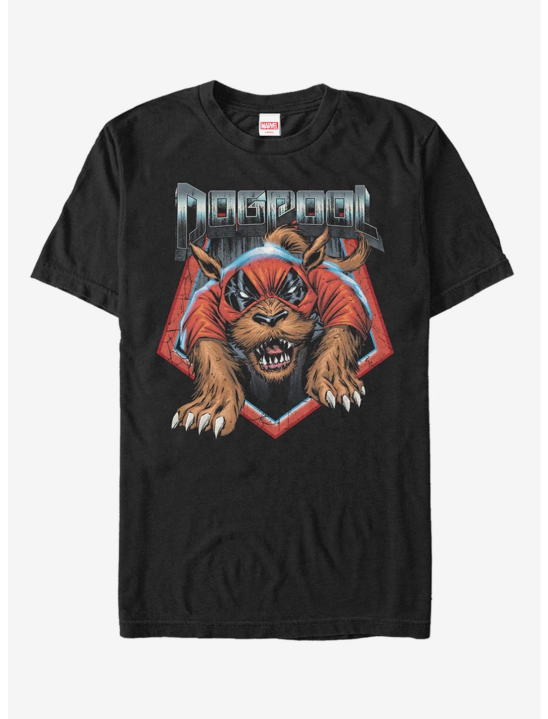 Marvel Deadpool Dogpool Paws T-Shirt, BLACK, hi-res